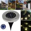 1pcs 12-LED Solar Power Buried Light Under Ground Lamp Outdoor Path Way Garden Decking Warm White Light Lawn Lamp