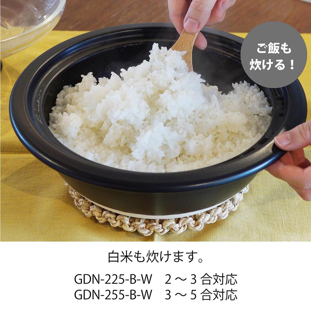 Hario Hliněný hrnec se skleněnou poklicí 8 2000 ml č. GDN-225-BW