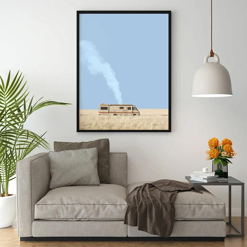 Rertro Breaking Bad Movie Film Midcentury Art Poster Canvas Painting Wall Prints Picture for Living Room Home Decor