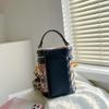 Bear Pattern Cylinder Bag Stylish and Playful One Shoulder Crossbody Bag