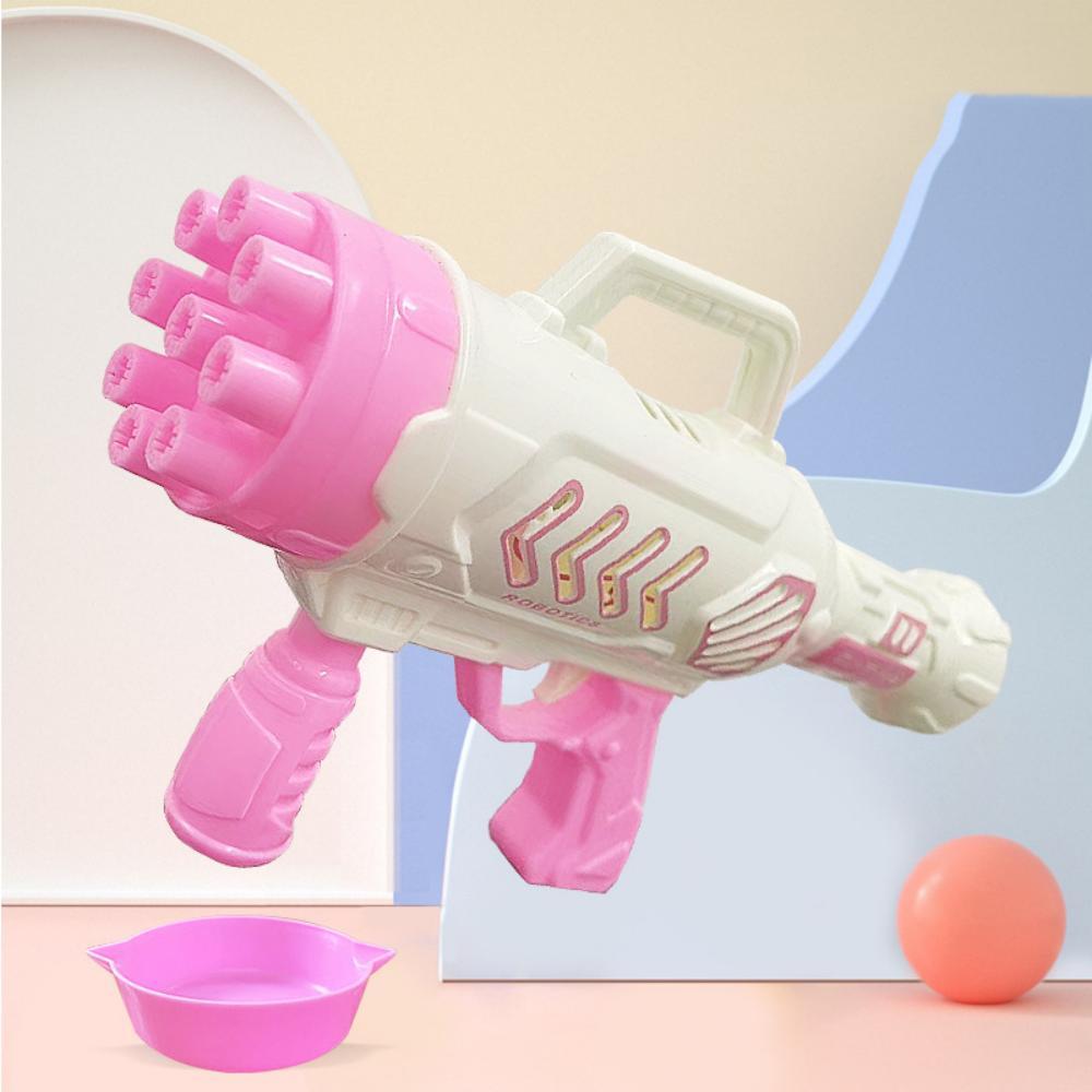 

Мини пистолет с мыльными пузырями Детские игрушки Электрический автоматический Мыльная ракета Машина для пузырей Игрушка для уличной свадебной вечеринки Детские подарки на день рождения розовый