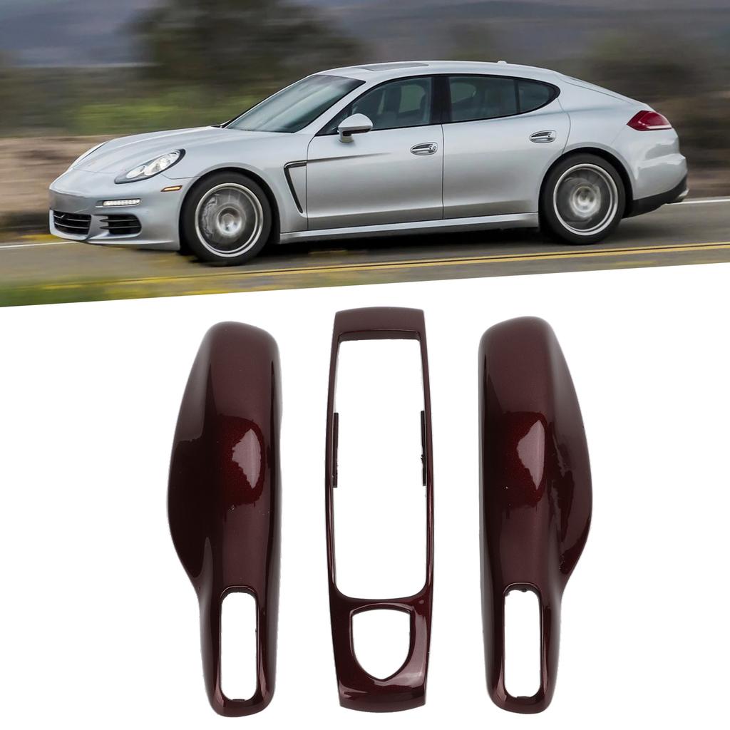 Key Fob Cover Shell Protector Car Modification Replacement for Panamera Cayenne MACAN Boxster Cayman 911 718Redwood