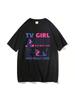 TV Girl Who Really Cares Graphic Print T-Shirts Unisex Wounisex Fashion Vintage Tshirt Short Sleeve Male 100% Cotton T Shirt 71782