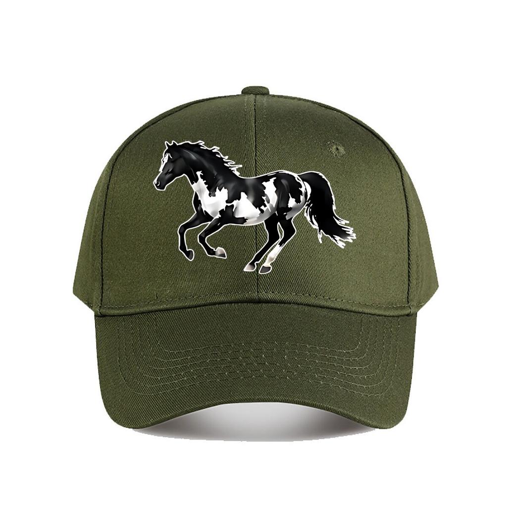 Pferdedruck Mütze Mehrere Farben Baseballkappe Mode Unisex Sonnenhut Damen Outdoor Sport Snapback Kappe