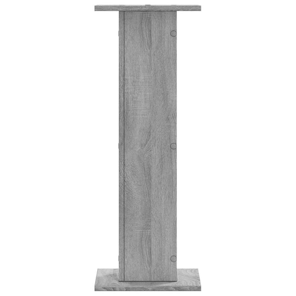 Speaker Stands (2 Pcs) Grey Sonoma 30x30x80 Cm Particleboard