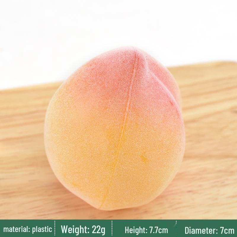 

Xiantao Fake Peach Nectarine Fruit Figurine for Display or Photography Props