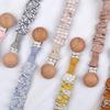 Baby Infant Cotton Pacifier Clip for Newborn Teething Soother Chew Dummy Chains