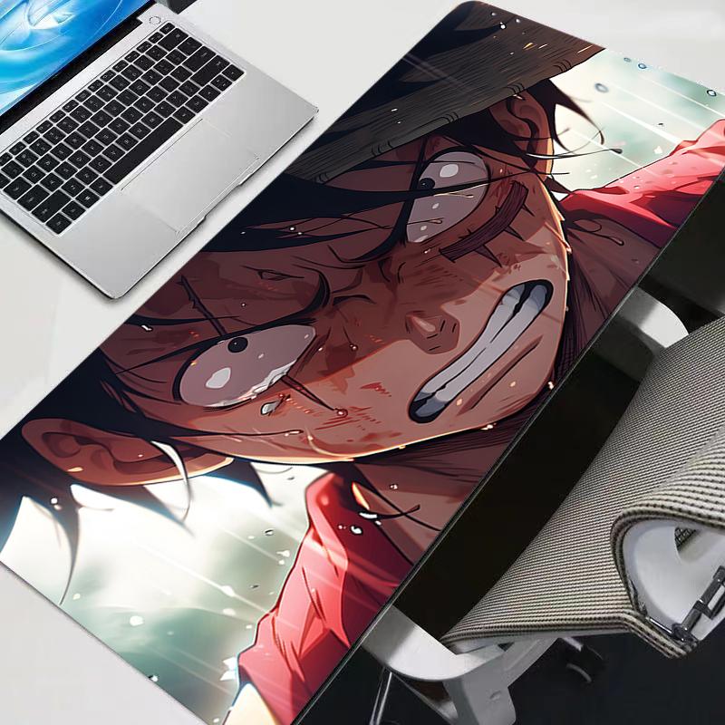 Mouse Pad One Piece Luffy Gaming Accessories Pc Gamer Alfombrilla Xxl Computer Desk Mat Laptop Varmilo Keyboard Mousepad