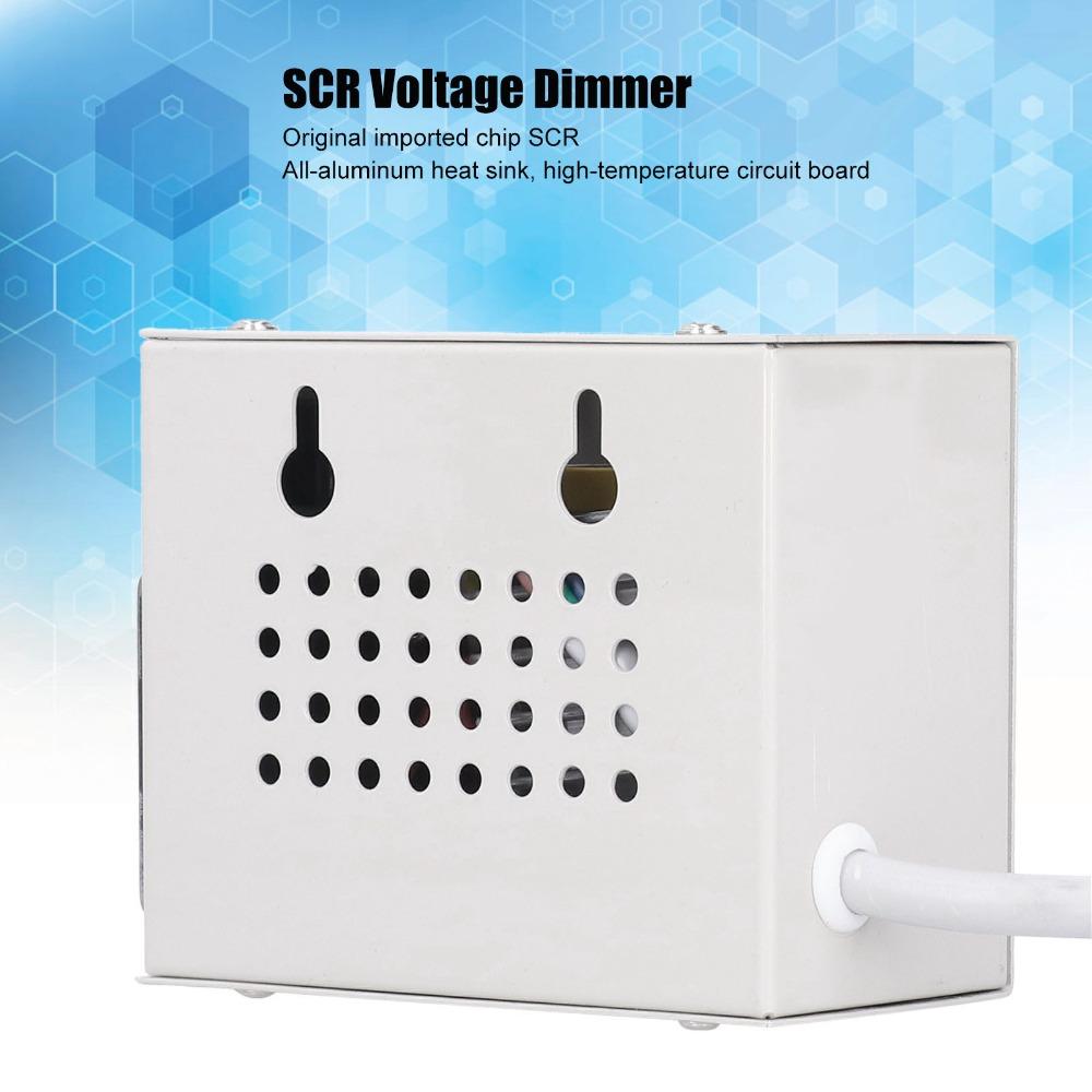 Stepless Adjustment SCR Voltage Regulator AC110/220V Voltage Regulator Dimmer  Industrial Equipment