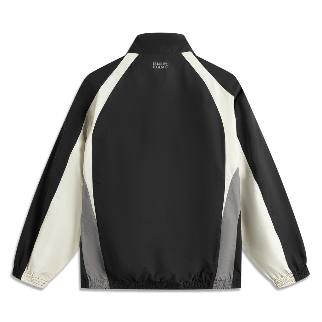 Li Ning X League Of Legends Collaboration Spliced Letter Zipper Stand Collar Versatile Casual Sports Jacket Unisex Jacket AFDV661-3