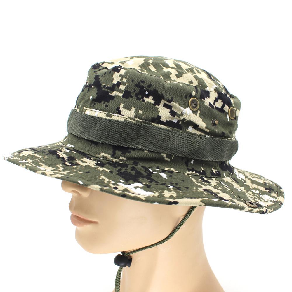 Unisex Outdoor Sun Protection Bucket Hat: Camouflage, Mountaineering & Fishing Styles