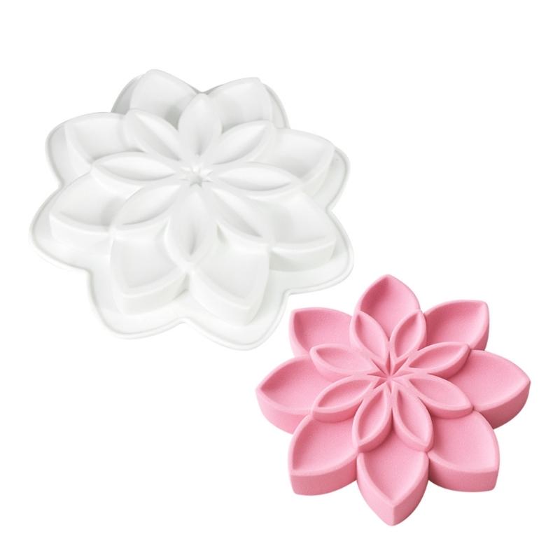 

Jasmine Flower Molds For Mousses Cake Baking Candle Making And Plasters Decorations Flexible Nonstick Food Grade 1
