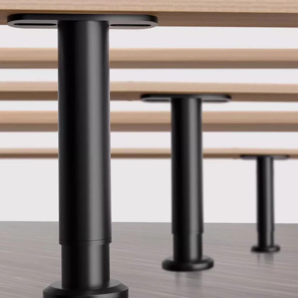 Adjustable Height Bed Frame Support Legs with Wider Base Heavy Duty Bed Riser Support Feet Base for Bed Center Slat