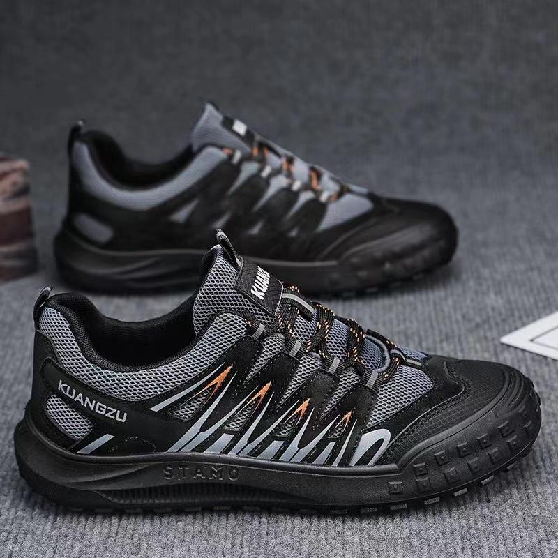Spring men's shoes new breathable bag head labor insurance shoes men's versatile non-slip wear-resistant sports and leisure outdoor shoes