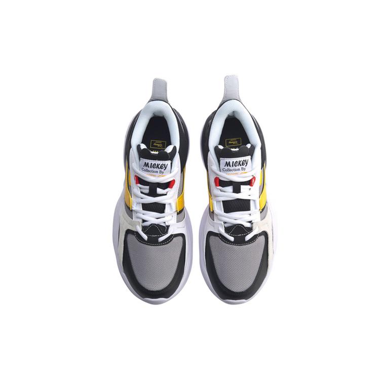 Li Ning Zheng Rong Cushioning Slip Resistant Abrasion Resistant Support Low top Sports Casual Shoes Men's Yellow Black AGLP083-9