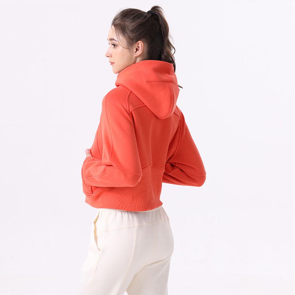 SWIFT SPEED Women s Slim Fit Fleece Yoga & Sports Half-Zip Hoodie L