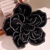 Zircon Fabric Flowers Brooch Metal Pin Wedding Jewelry New Skirt Shirt Decor