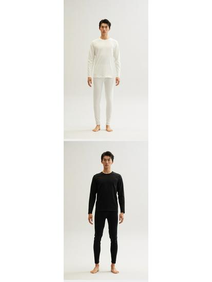 Men's Pure Cotton Autumn Thermal Underwear Set - Sweater and Pants for Youth