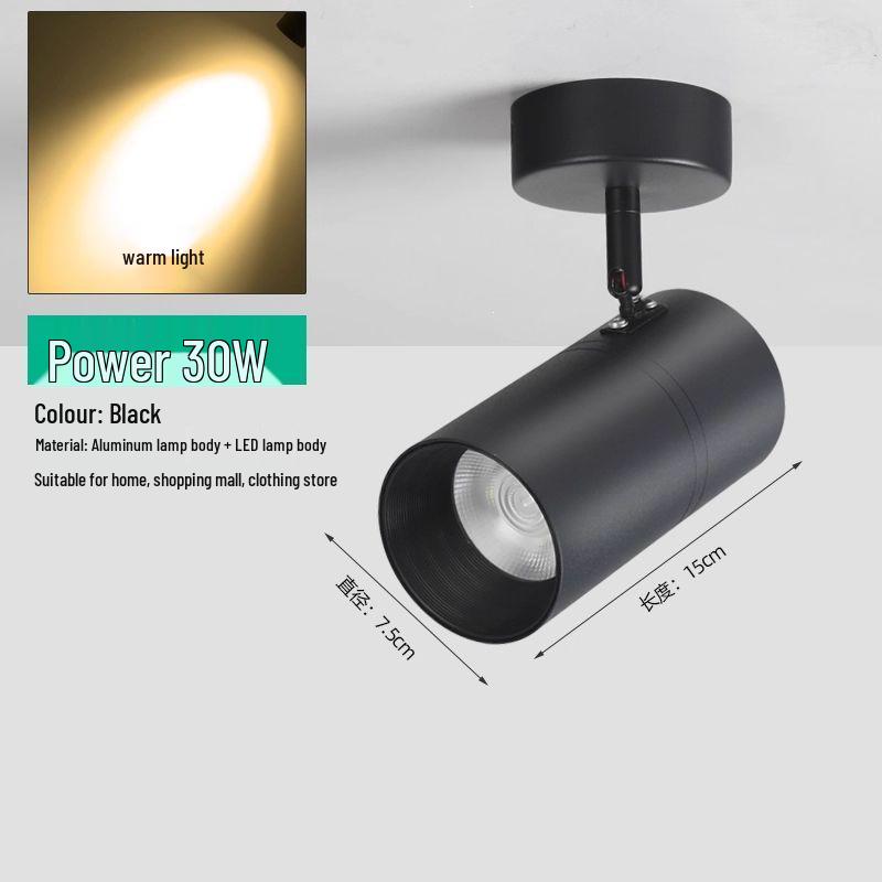 COB LED Surface-Mount Spotlight for Retail and Home Background Walls