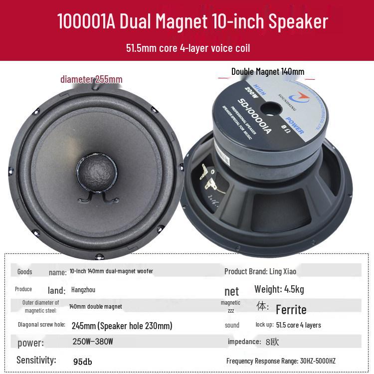 5, 6, 8, 10, 6.5, 12-inch Mid-Bass and Full-Range Home Audio Speaker