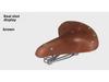 Retro Cowhide Leather Bicycle Seat: Comfortable Mountain Bike Saddle