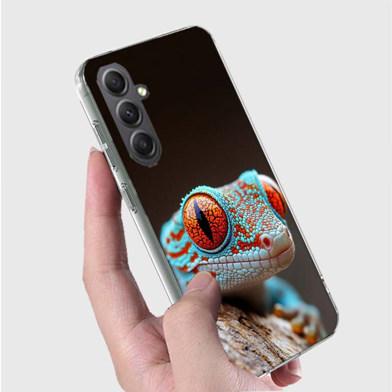 

Lizards and Geckos Have Big Eyes Phone Case For Samsung A16 A26 A36 A56 A17 A03S A04S A02S A05S A50S A30 A20 A70S A40 A21 Galaxy Samsung A17 5G