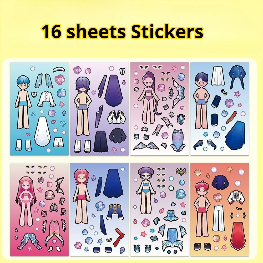 8/16pcs Hunters Stickers Anime Cute Character Sabe Boy Stickers DIY Phone Luggage Laptop PVC Decals Kids Girls Toy Gifts