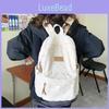 Simple Fresh Style Grid Backpack Large Capacity Unisex Student School Bag