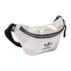 adidas Originals Trefoil Metallic Iridescent Logo Print Polyurethane Crossbody Chest Bag Women Bags Iridescent-White FL9632