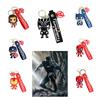 Cartoon Marvel American Captain Spider-man Silicone Keychain Pendant Batman Superhero Small Gift