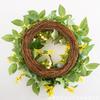 Künstlicher Winterjasmin Kranz Hochzeit Europäischer Stil Party Festival Dekoration Haustür Hauswand Fenster Hängende Ornamente