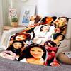 Selena Quintanilla Sakura Beauty Blankets Fleece Textile Decor Multifunction Soft Throw Blankets for Sofa Outdoor Quilt