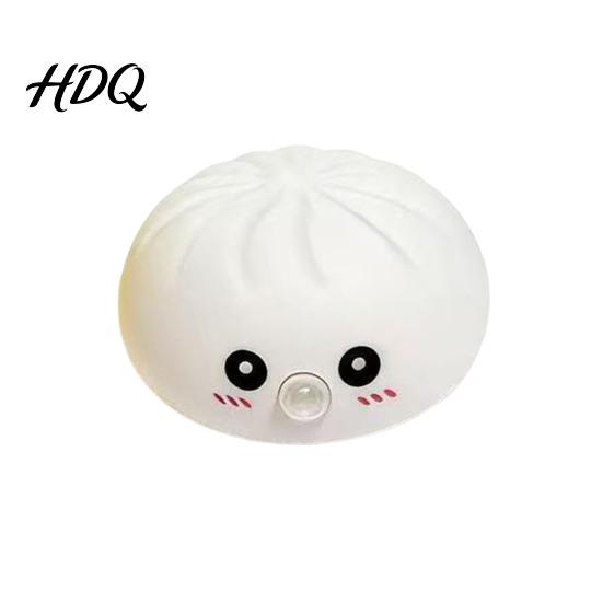 Bubble Blowing Toy Rice Dumpling Squeeze Soft Stress Relief Balls Cute Tactile Sensory Blow Bubbles Shape Skin-Friendly Fidget for Adults