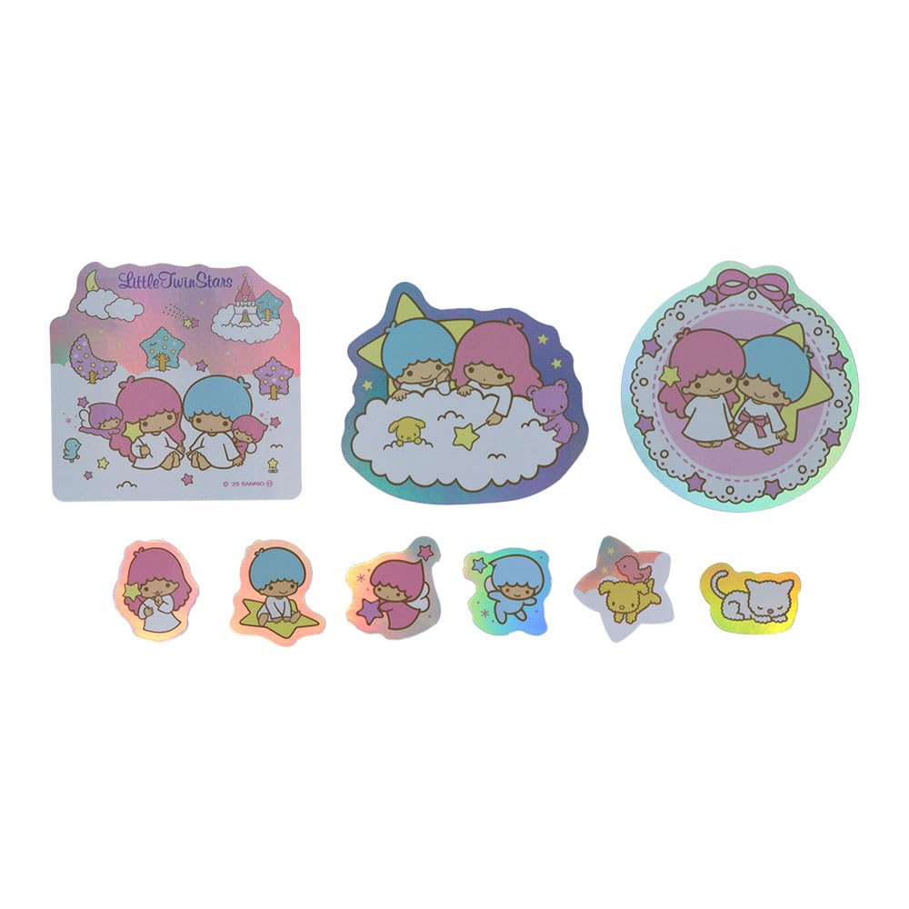 Stationery Sanrio Characters Sparkly Hologram Little Twin S8813906 Sun-Star Goods, Stickers, Stars,