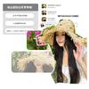 Hollowed-out Raffia Straw Hat for Women, New Seaside Beach Hat, Summer Large Brim Woven Sunshade Hat