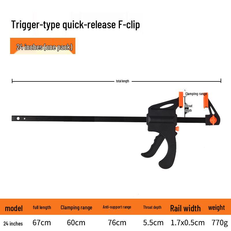 Quick Woodworking A-Clamp for Marble & Stone, Thickened Spring, 4/6/9 Inch