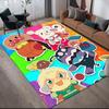 Anpanman Character Anti-Slip Rug, Rectangular Carpet for Home Living Room, Bedroom & Game Zone, Stylish Decor
