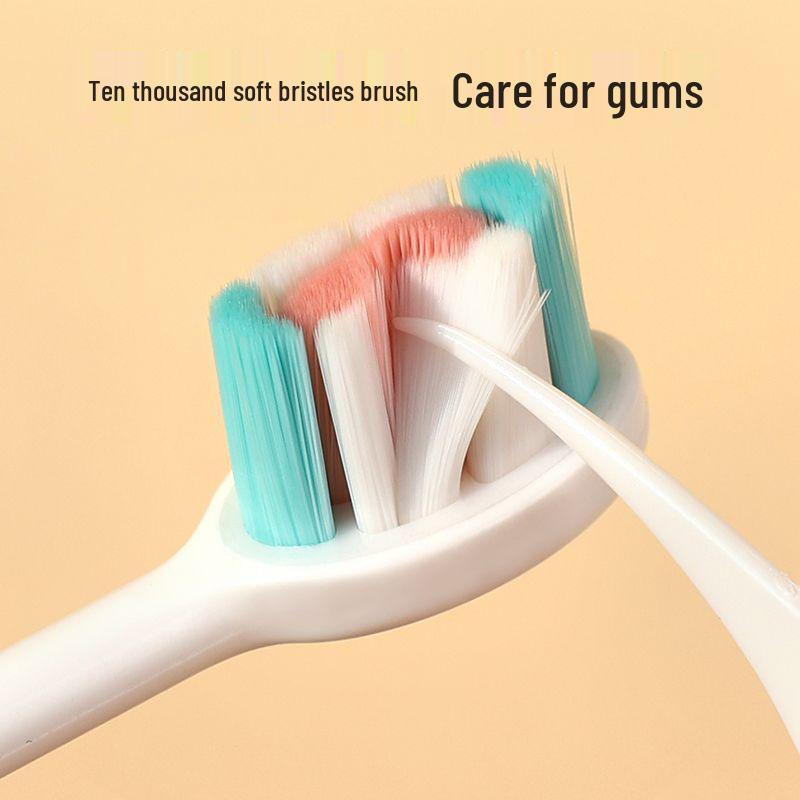 Children's Cartoon Dinosaur Toothbrush, Ages 3-12, with Cute Non-slip Handle & Soft Bristles for Gentle Oral Care