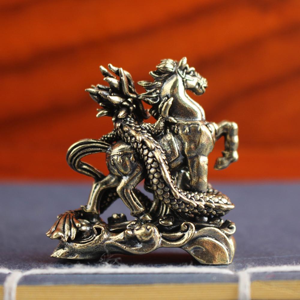 New Brass Horse Figurines Desktop Decor Copper Zodiac Horse Handmade Gifts Horse Metal Ornaments