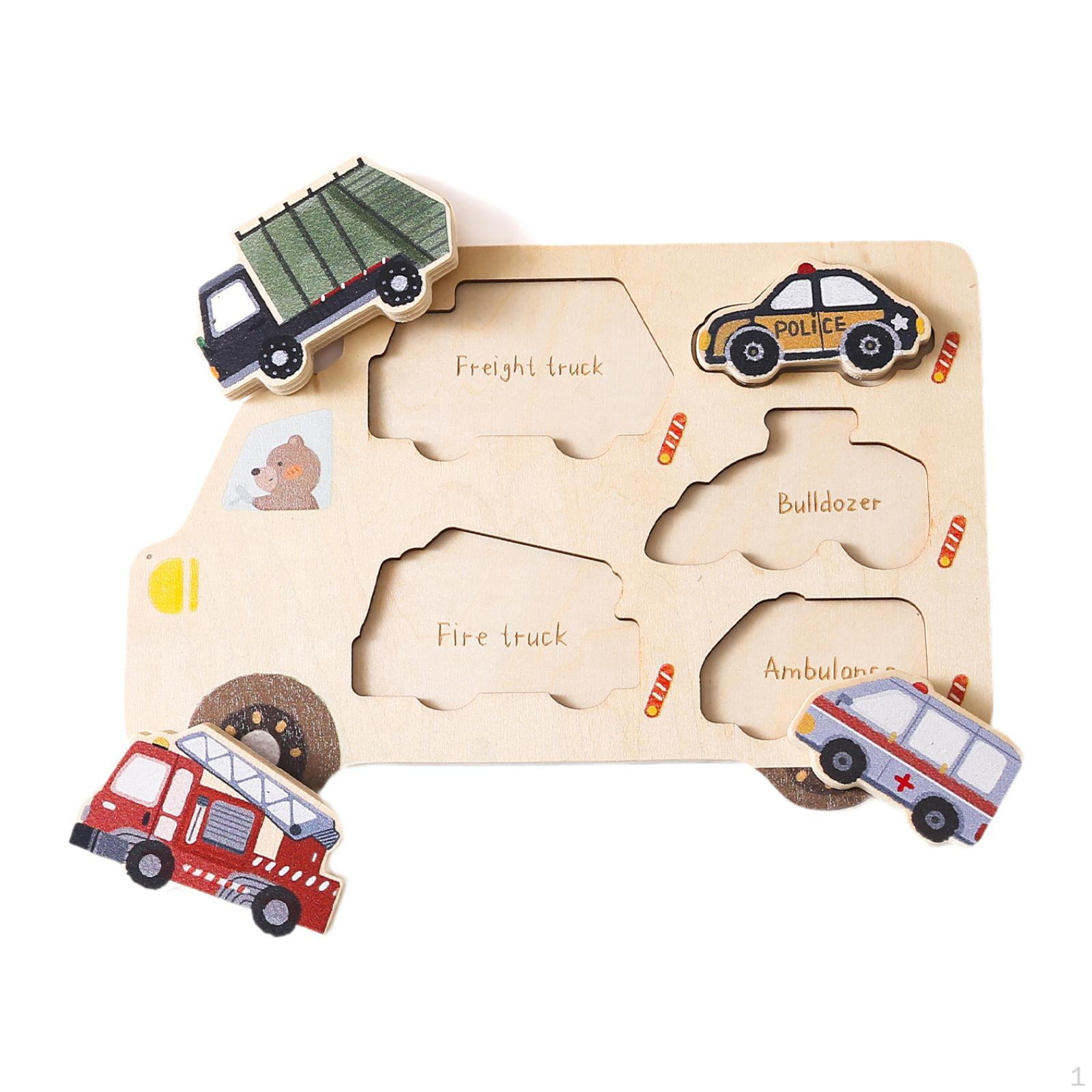 

Детский набор пазлов Деревянная игрушка для развития навыков и обучения Cars