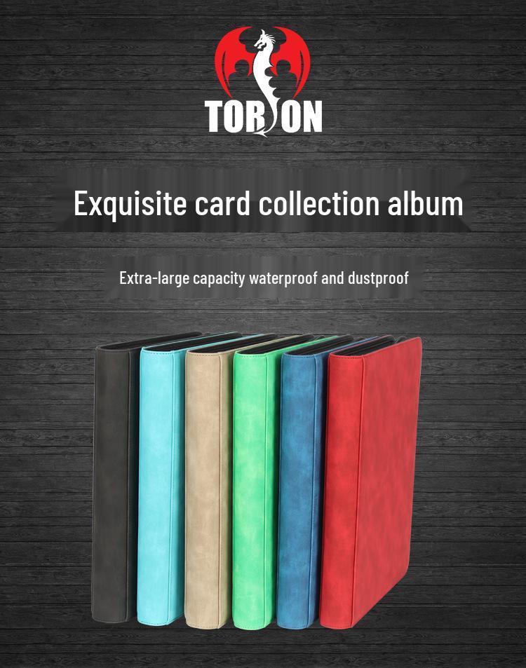 252-Card Large Capacity Hard Album: 9-Pocket Toploader Transparent Pokemon Card Storage.
