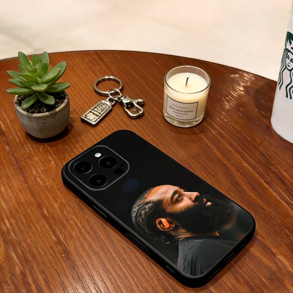 James Harden Phone Case For iPhone 17, 16,15,14,13,12,11 Plus,Pro Max, Others Soft Silicone Black Cover