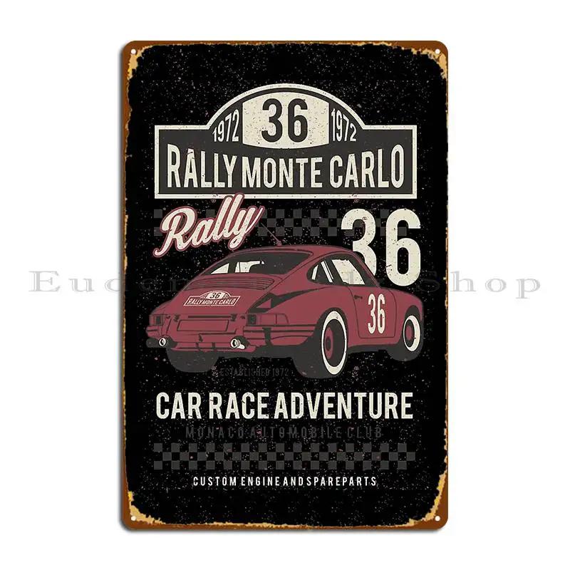 

Monte Carlo Rally 1972 Metal Signs Club Pub Retro Personalized Wall Mural Tin Sign Poster 20x30cm