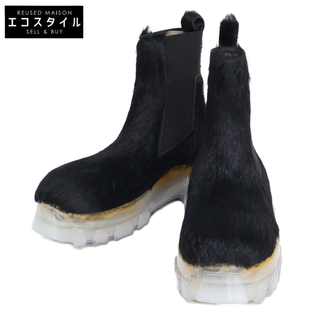 Rick Owens RO02B6881LHL BEATLE BOZO TRACTOR Harako Boots shoes 39 blackUsed