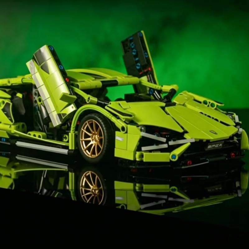 Hot Technical Building Blocks Car Racing Sport Speed Vehicle Model City Mechanical Super Bricks Puzzle Toy Adult Gift Toys Adult