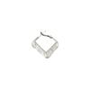 Square Circle Fringed Earrings Shine Ol Temperament Internet Celebrity Live Broadcast With Goods Female Versatile Commuter Simple Wind Earrings