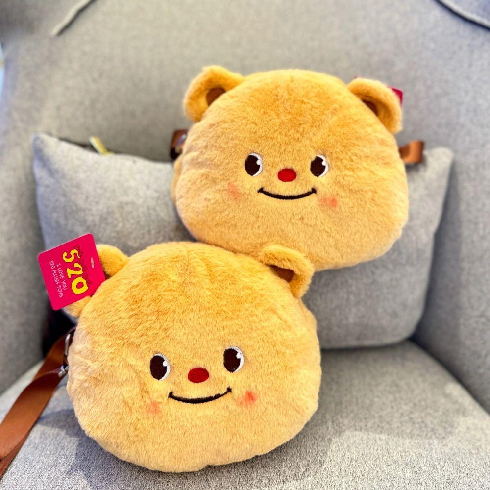 

Adjustable Strap Plush Animal Shoulder Bag Large Capacity Cute Handbags