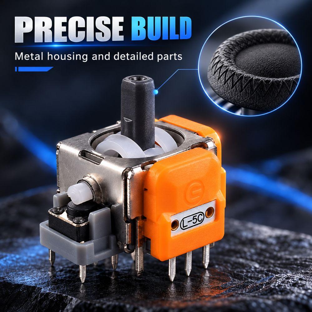 Three Height Options Hall Effect Joystick Kit for PS5 Controller Thumbstick Customization