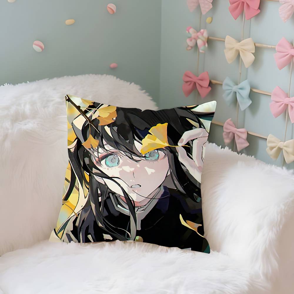 M-Muichiros Tokitos Case Plush Fabric Soft Pillowcase Double Sided Print Cushion Cover Household Gifts