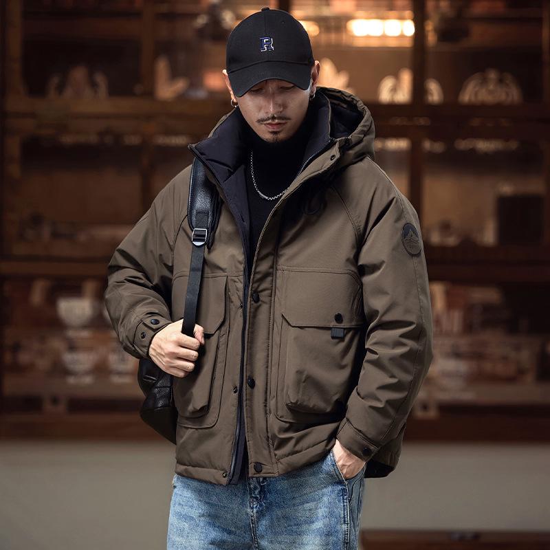 2025 Winter Men's Retro Down Workwear Jacket - Trendy American Style
